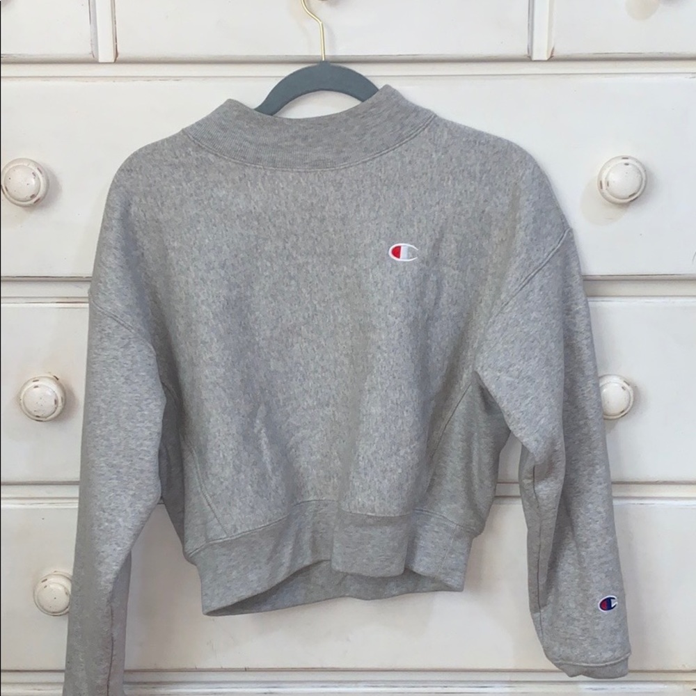 Champion reverse weave mock neck sweatshirt